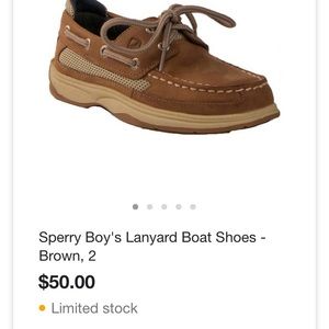 Boys Sperry boat shoes